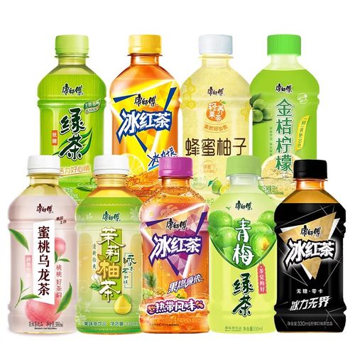 康師傅小瓶裝混合飲料整箱批發 冰紅茶、茉莉柚茶、青梅綠茶與金桔檸檬的便捷之選